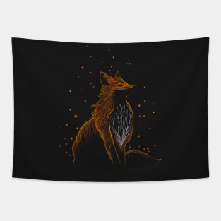 winter fox Tapestry