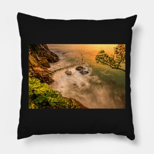 Swimming Spots - Hong Kong - Aesthetic Landscape Pillow