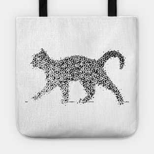 Glitch black cat Tote