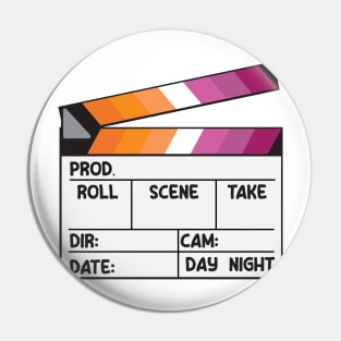 Film Slate - Lesbian Pride Pin