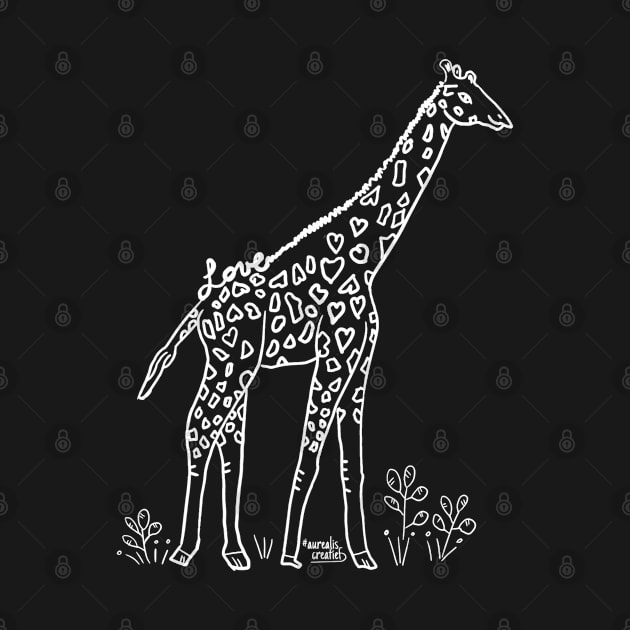 Love Animals - Giraffe in the Savanna by Aurealis