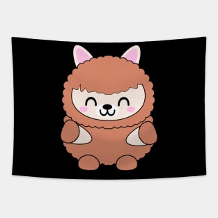 Cute Kawaii Baby Llama Tapestry