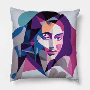 Mila - Cubism Portrait Pillow