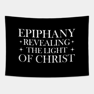 Epiphany Revealing The Light of Christ - White Color Tapestry