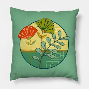 MID-MORNING MODERN Fan Blox Pillow