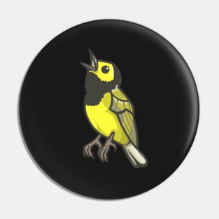 Hooded Warbler Pin