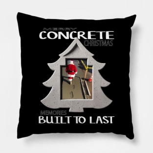 Merry CONCRETE Christmas Pillow