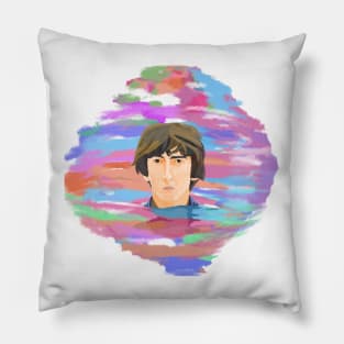 George Harrison in water (The Beatles) Pillow