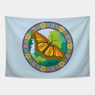 Springtime Butterfly Tapestry