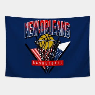 New Orleans 90s Throwback basketball Tapestry