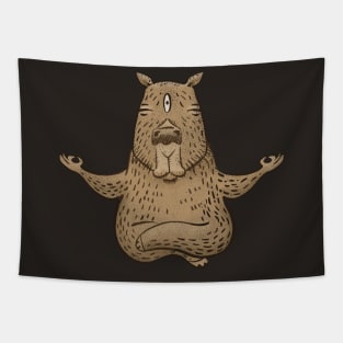 Zen Capybara Tapestry