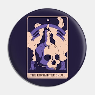 Spooky Tarot Card: The Enchanted Skull Pin