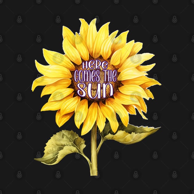 Here Comes The Sunflower by nonbeenarydesigns