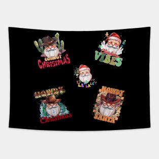 Vintage Santa Claus Stickers Pack Tapestry