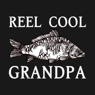 Fishing Grandpa Funny Dad Fathers Day Gift Fisherman T-Shirt