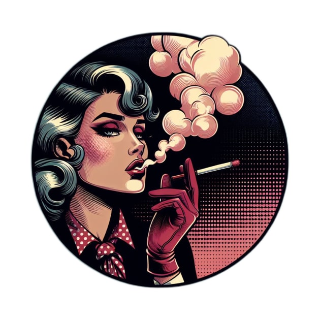 retro woman smoker by Anthony88