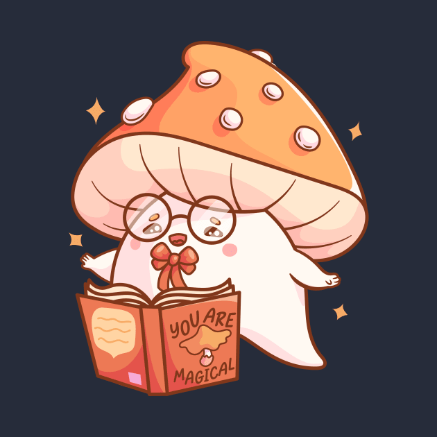 Reading Mushroom by levinanas_art