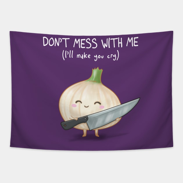 Killer Onion Tapestry by missraboseta