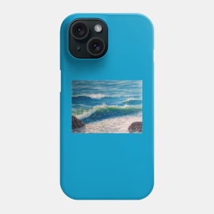 Sea Waves Oil painting Phone Case