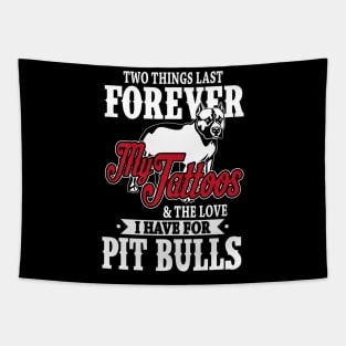 Tattoos Pit Bulls Tapestry