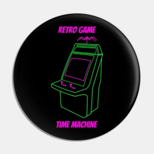 Retro Game Time Machine Podcast Alternate Logo Pin