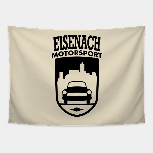 Wartburg Motorsport Eisenach Coat of Arms (black) Tapestry by GetThatCar