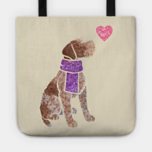 Watercolour German Wirehaired Pointer Tote