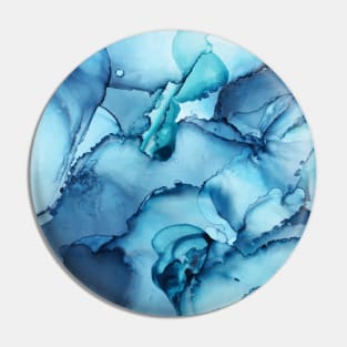 The Blue Abyss - Alcohol Ink Painting Pin