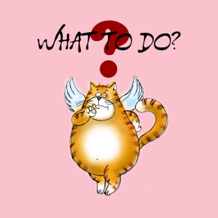 What To Do? Curious Kitty Cat T-Shirt