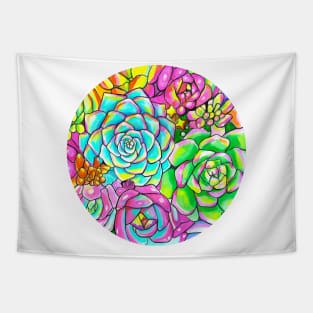 Succulent Pattern Tapestry