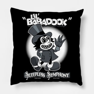 Lil Babadook - Creepy Cute Vintage Cartoon Horror - Rubberhose Pillow