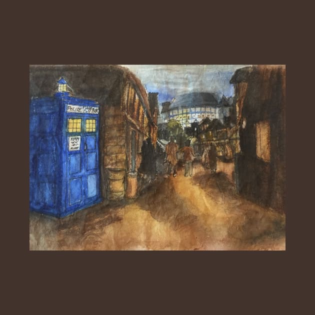 The Doctor Visits Shakespeare by havenhill studios