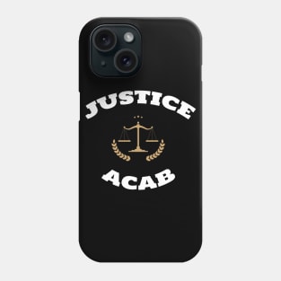 ACAB Justice Scales Phone Case