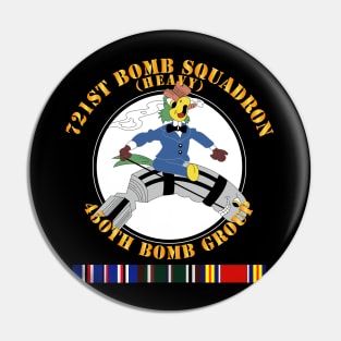 AAC - 721st Bomb Squadron - 450th BG - WWII w SVC Pin