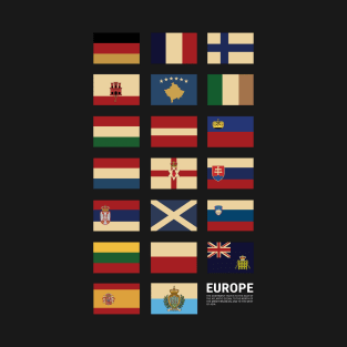 Europe Country Flags Set T-Shirt