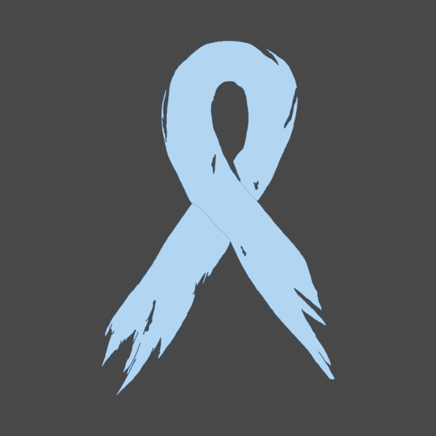 Battled Prostate Cancer Ribbon - Hand Drawn by ohmyshirt