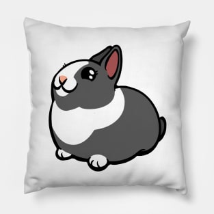 Gray and White Bunny Rabbit Coney Pillow