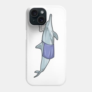 Dolphin as Cook with Chef hat Phone Case