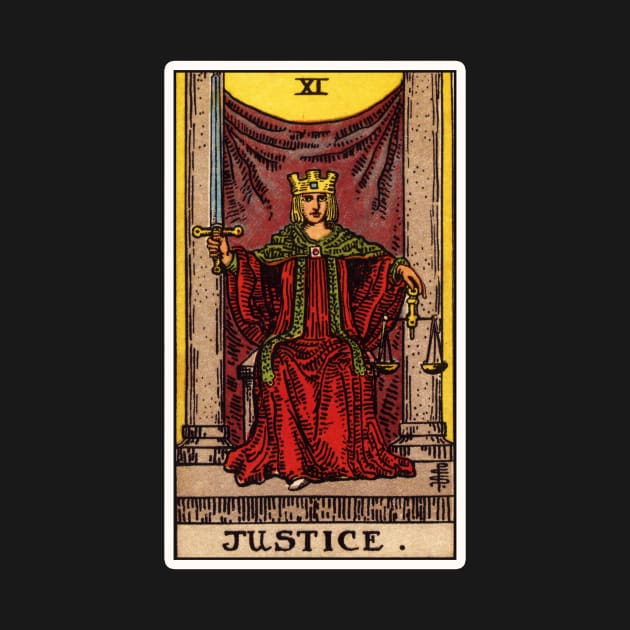 II. Justice Tarot Card by wildtribe