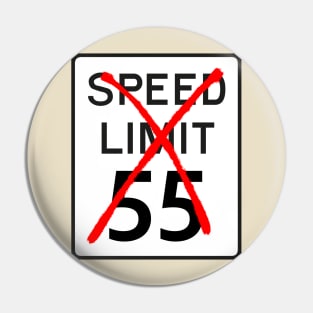 Speed Limit 55 Pin