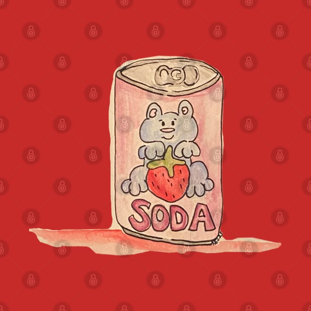 Strawbeary soda by Basically_Nora