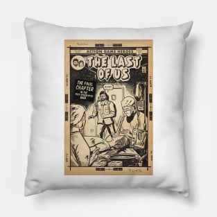 The Last of Us - Ending Comic cover line art fan art Pillow