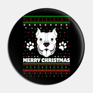 Pitbull Christmas Pin