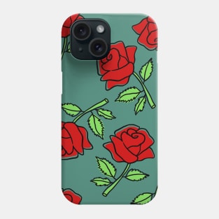 Red Roses in Alexandrite Color Phone Case