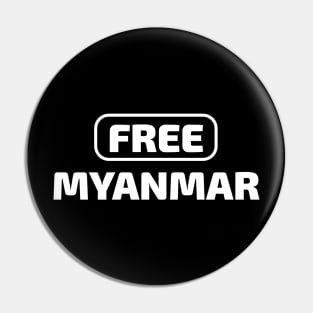 Free Myanmar Pin