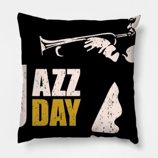 Happy Jazz Day 2019 Jazz T-Shirt Pillow