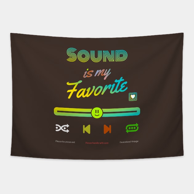 My Favorite is sound Tapestry by vectorhelowpal