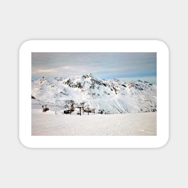 Obergurgl Hochgurgl Tyrol Austrian Alps Austria Magnet by Andy Evans Photos