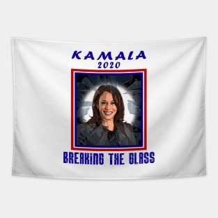 Kamala Harris breaking the glass 2020 Tapestry