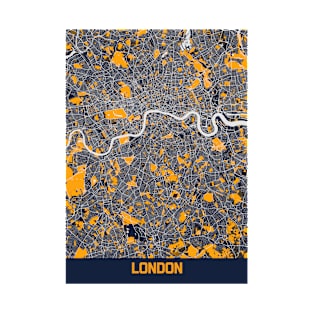 London - United Kingdom Bluefresh City Map T-Shirt